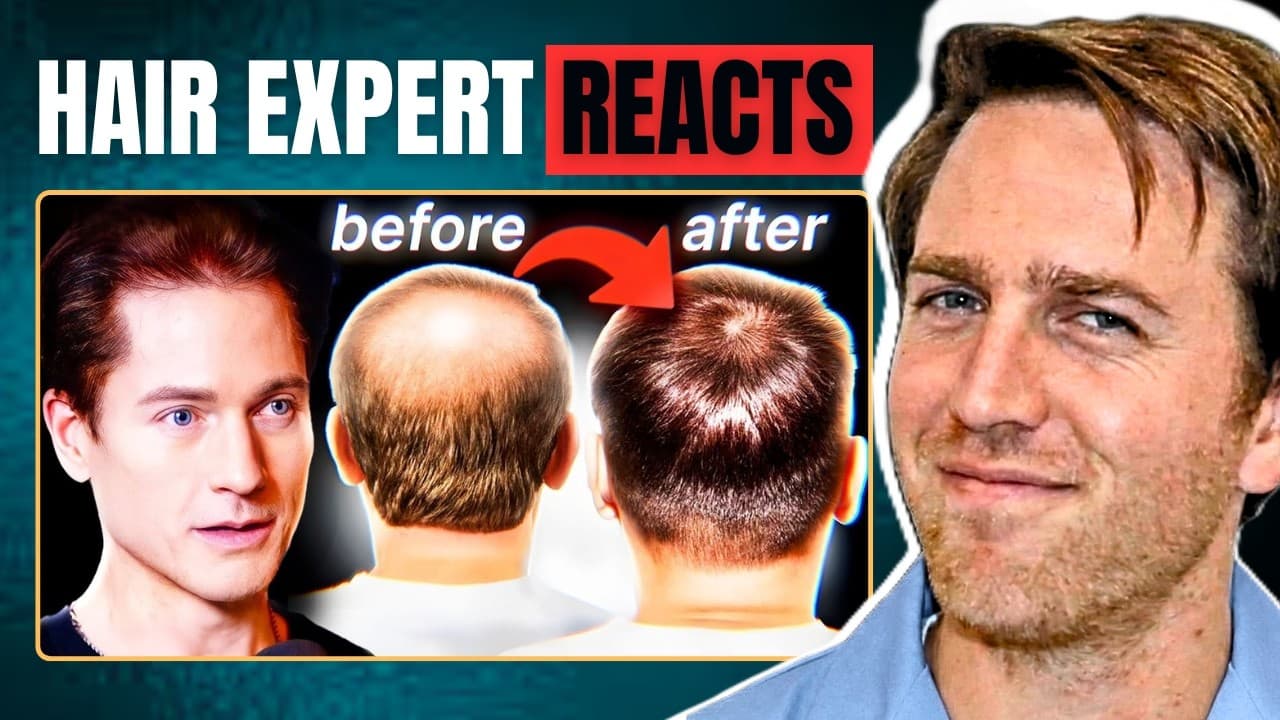 Bryan Johnson Reveals How He Reverses Hair Loss | Hair Expert Reacts