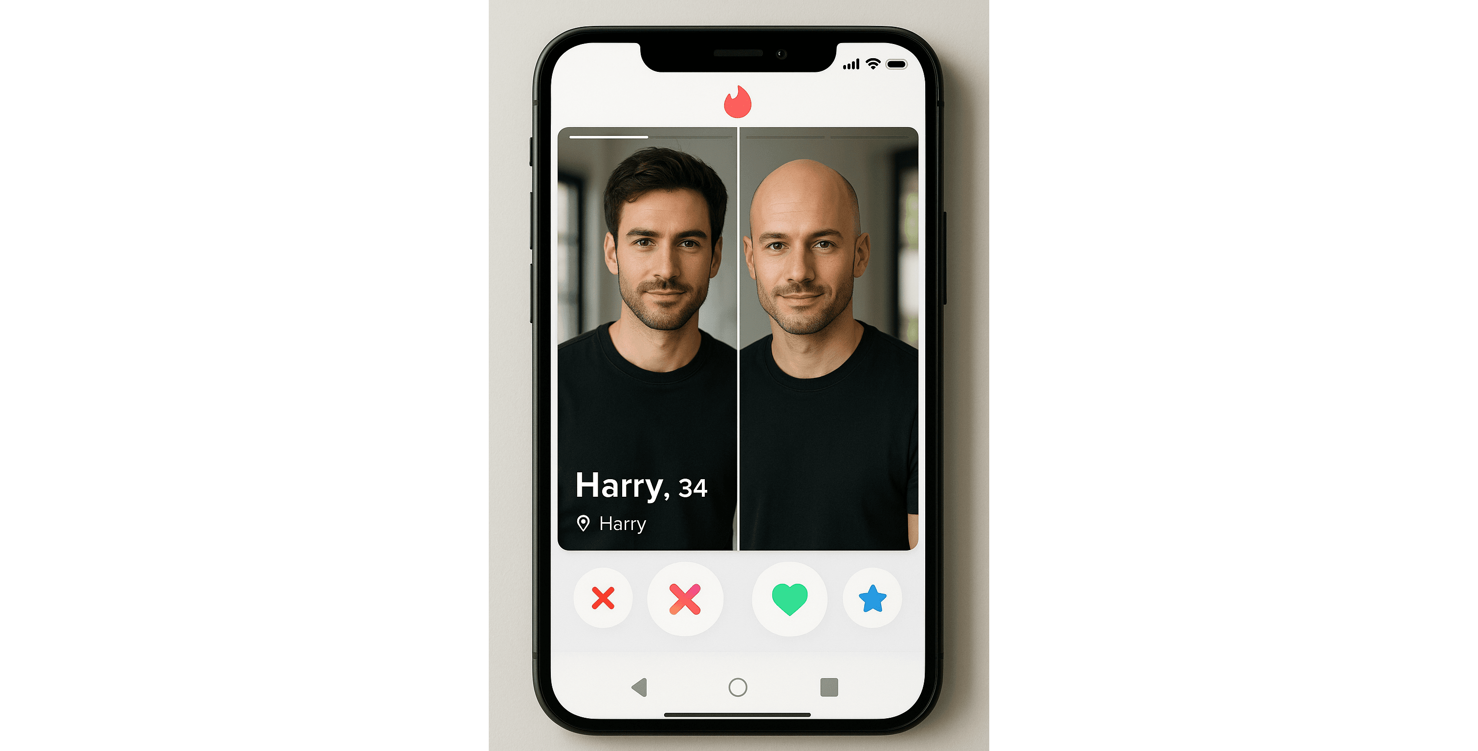 Swipe Right? Hair vs. Bald Dating Profiles