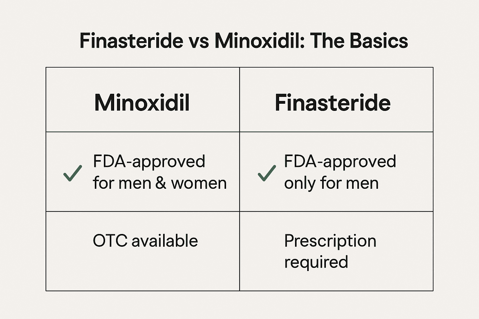 Finasteride vs Minoxidil: The Basics