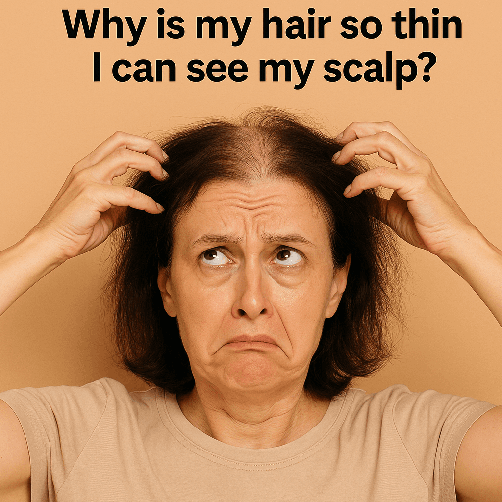 Why Is My Hair So Thin I Can See My Scalp?