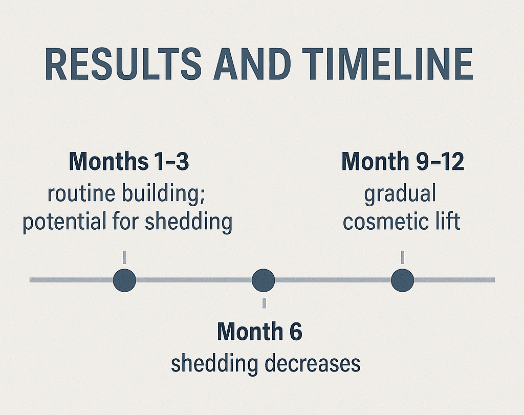 Hair Growth Timeline with 0.005% Finasteride