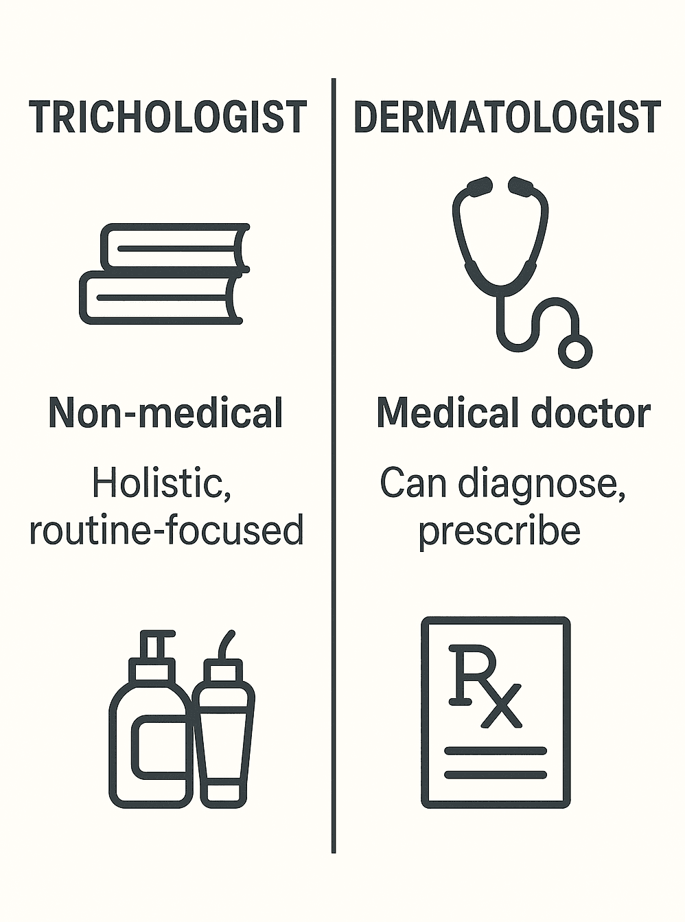 Trichologist vs. Dermatologist