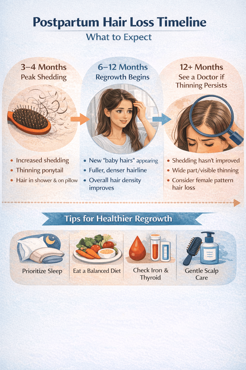 Postpartum Hair Loss Timeline: What to Expect