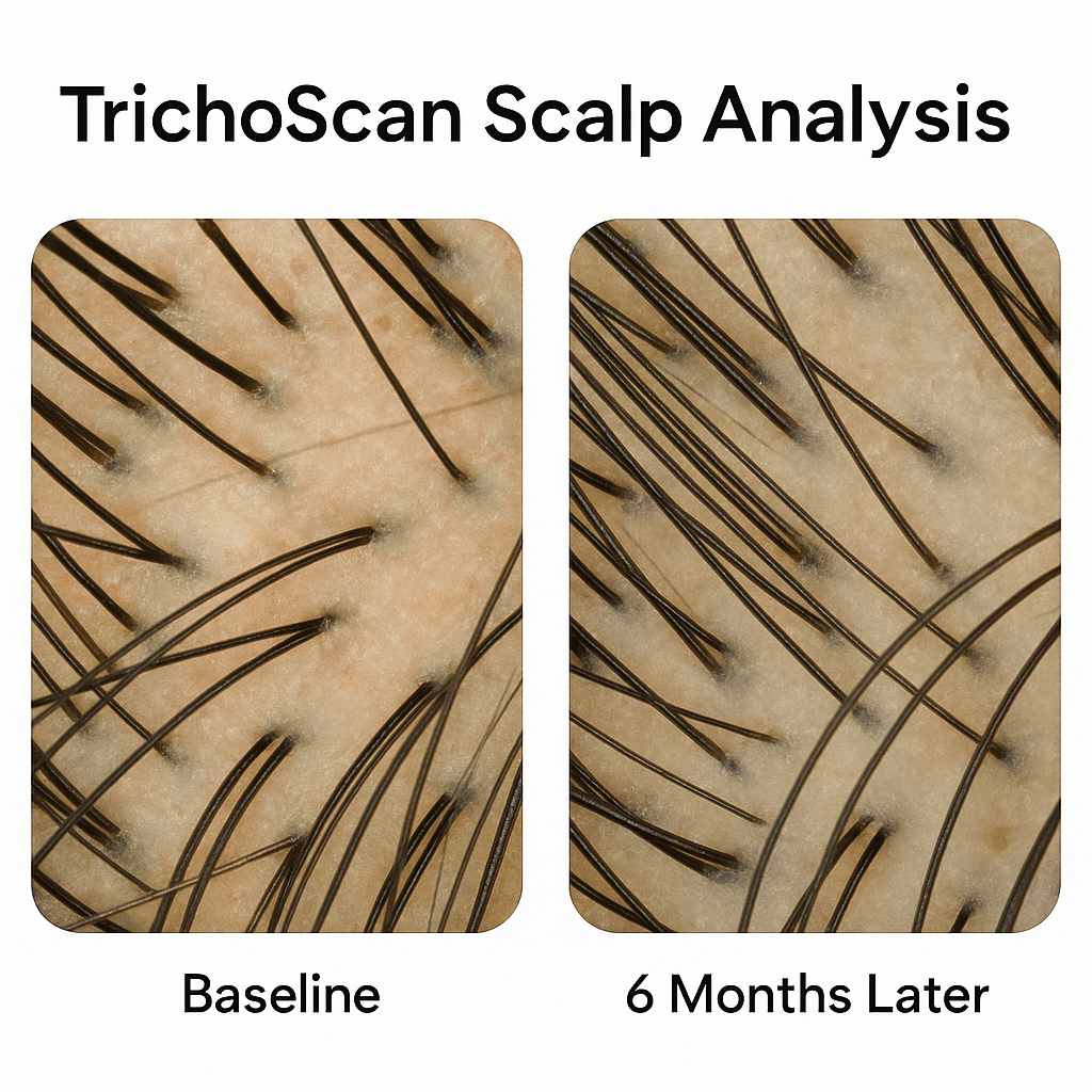TrichoScan Results Over 6 Months