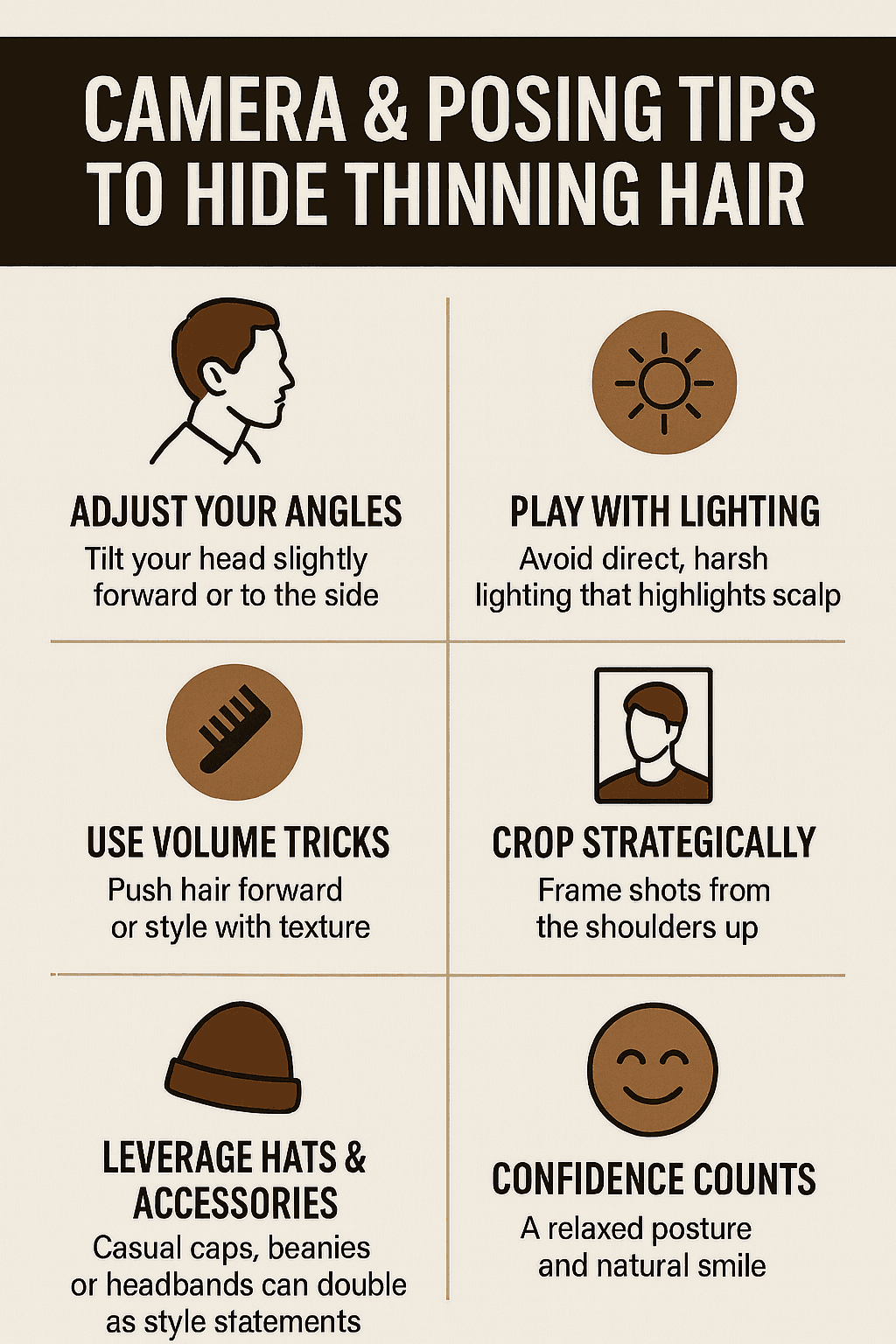 Camera Tricks to Hide Thinning Hair